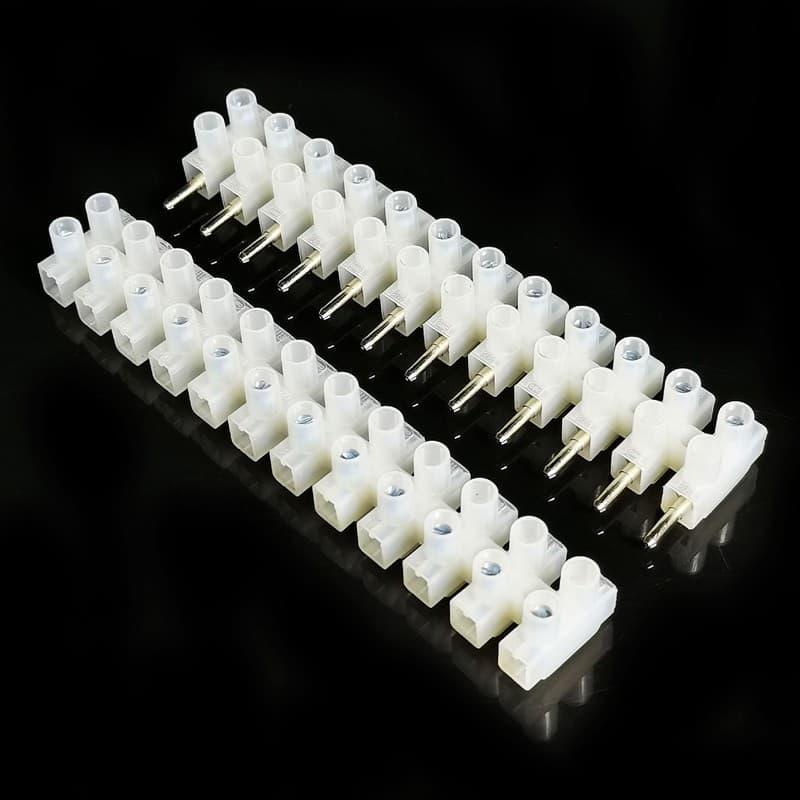 4X 6A 12 Way Block Plug In Terminal Strips Connector Blocks Male & Female 6amp