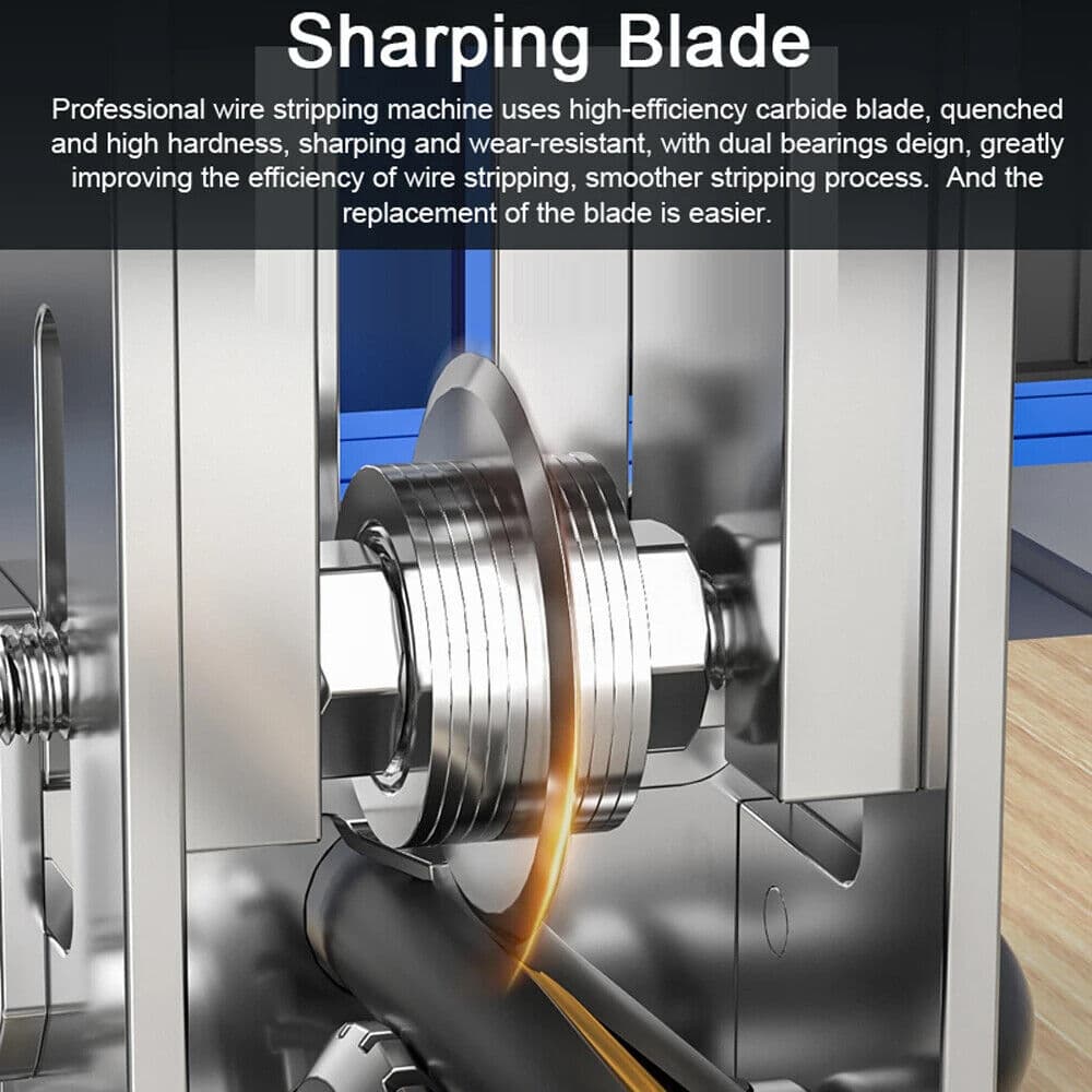 Manual Electric Wire Stripping Machine Cable Stripper Scrap Copper Cutter 1-25mm