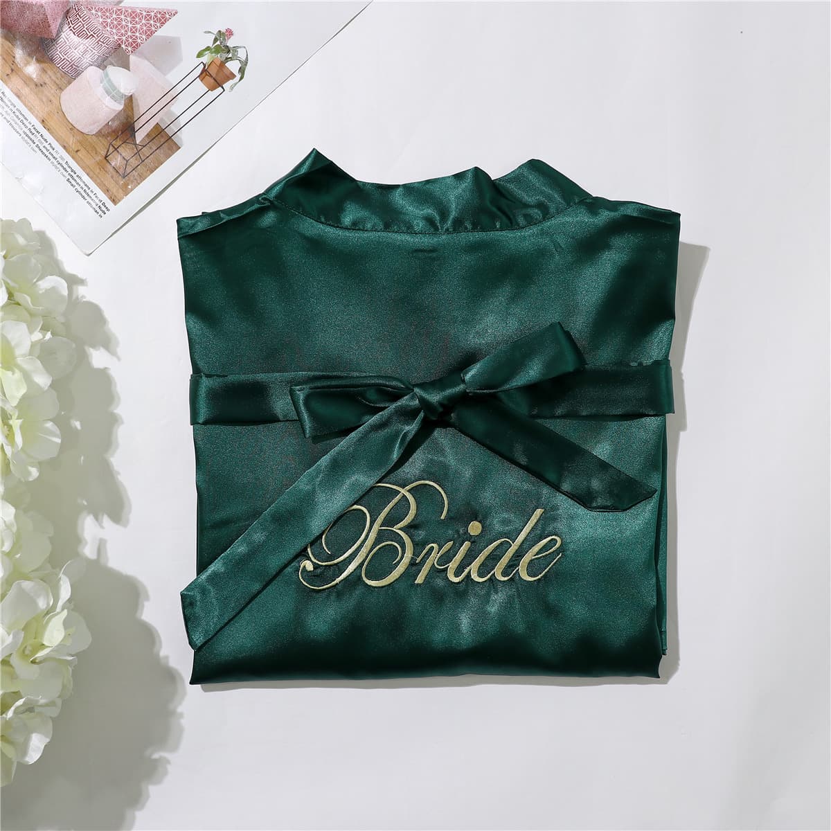 Bridal Pajamas Simulation Silk Nightgown