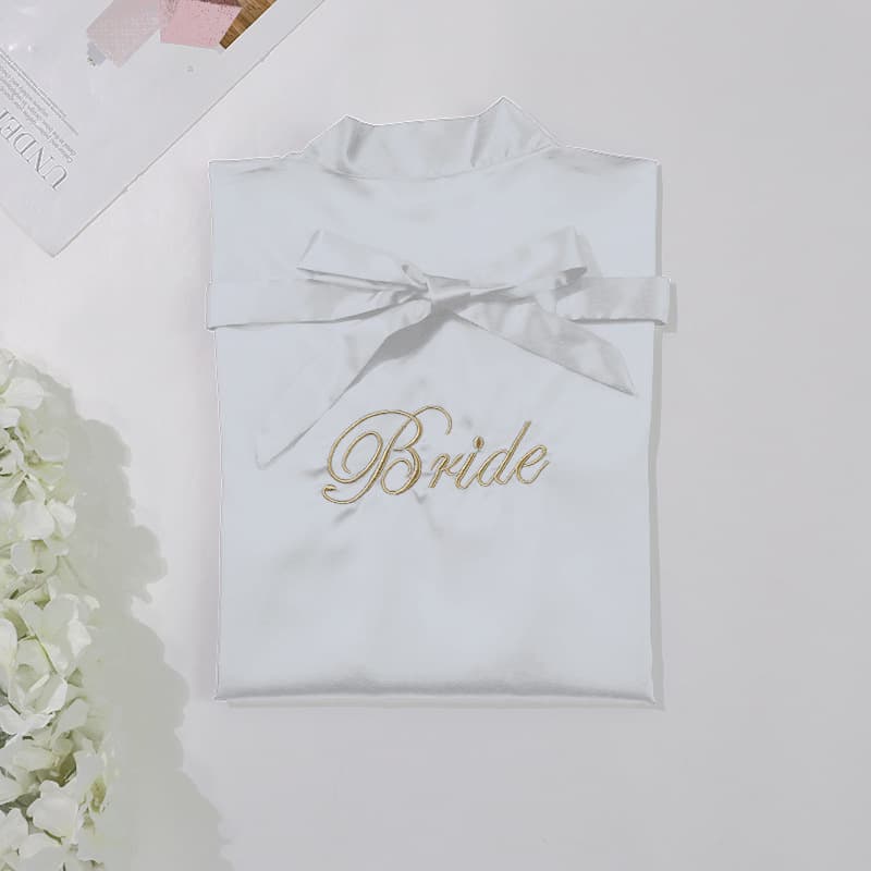 Bridal Pajamas Simulation Silk Nightgown