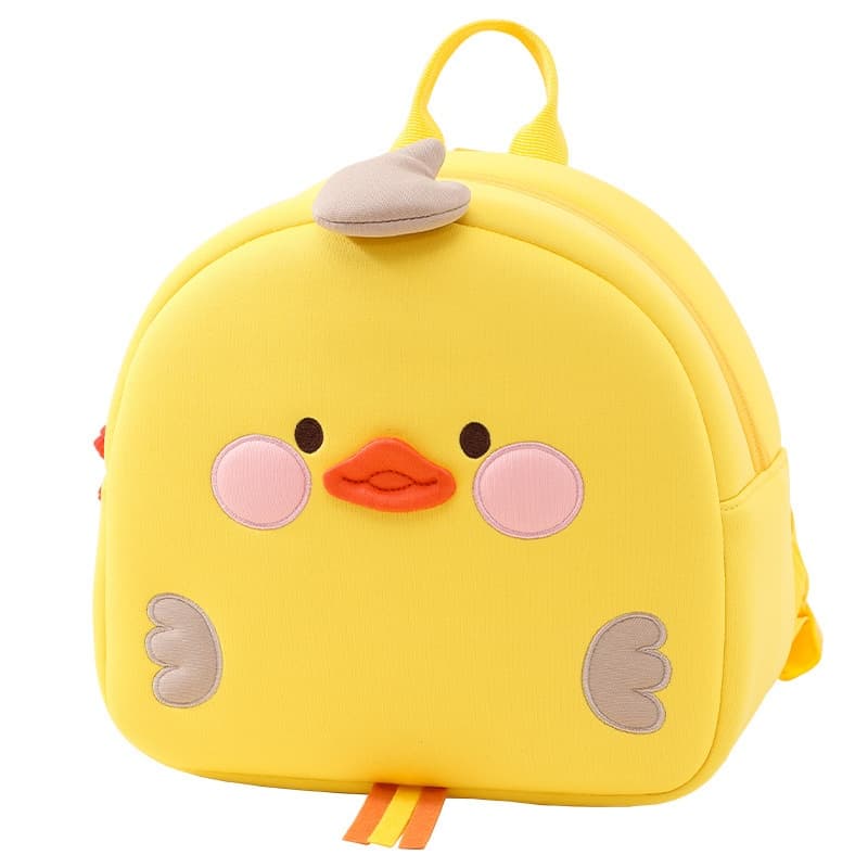 Backpack Class Girls Boys Animal Backpack Children's Travel Backpack Night Reflective Safety Middle Class-Recommended For Early Education Kindergarten- Yellow Duck Large