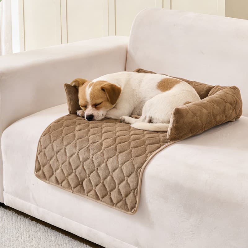 Sofa-style Calming Dog Bed, Durable Suede Pet Sofa Bed, Waterproof Sofa Cushion Pet Bed, Sofa Protection Pad Suitable For Small And Medium-sized Dogs And Cats.