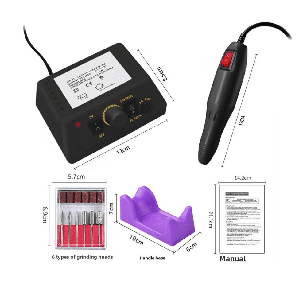 220V Electric Polishing Grinder - 0-20000RPM Stepless Speed Regulation, Polishing Carving Machine For Manicure Craft Dental Processing