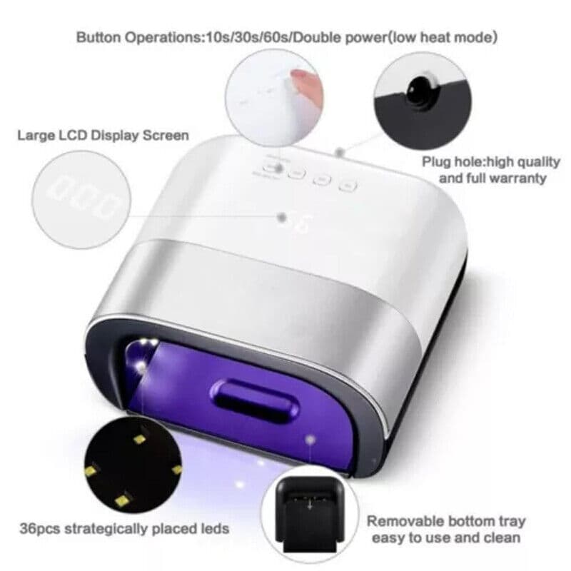 48W Sun3 UV-LED-Nagellampe, Nageltrockner, Gel-Nagellack-Manikre-Licht, Smart 2.0 Timer