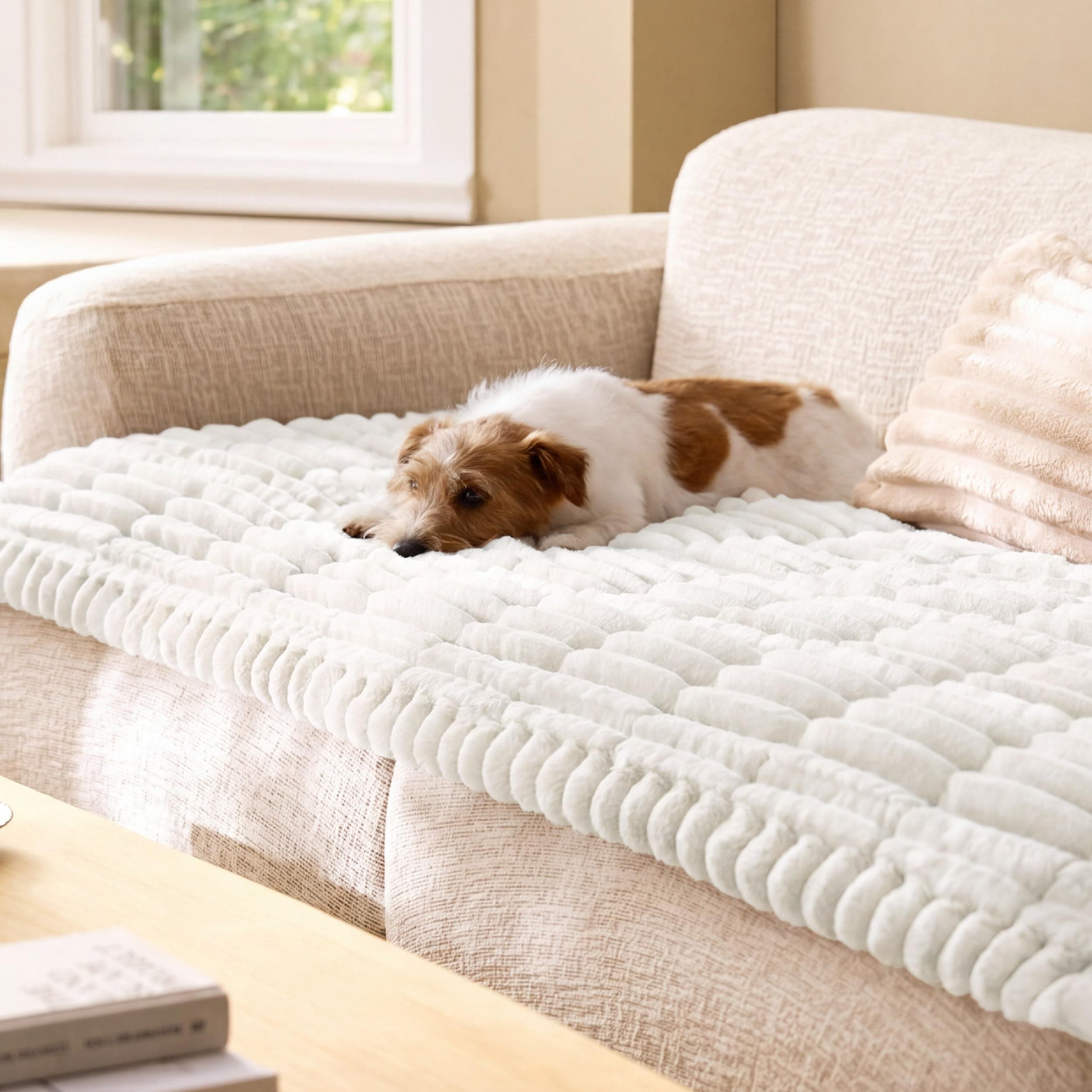 Couch Covers For Dogs, Non-Slip Sofa Covers For Pets Thick Quilted Padding, Ultra-Soft Corduroy Flannel, Machine Washable