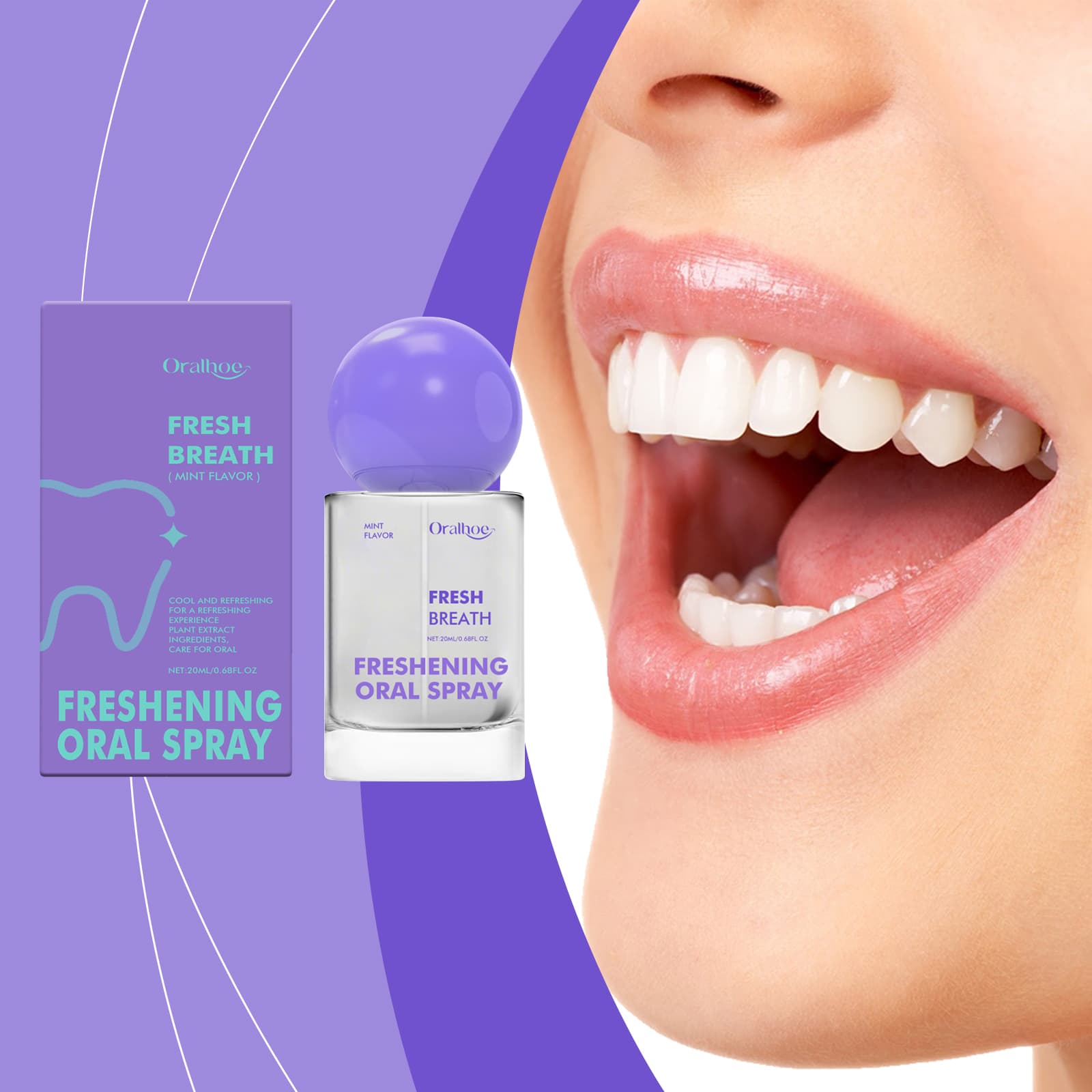 F Resh Mouth Spray 20ml-box F Resh, Refreshing, Durable, Portable, Convenient, Reduce Odor In The Mouth Clean