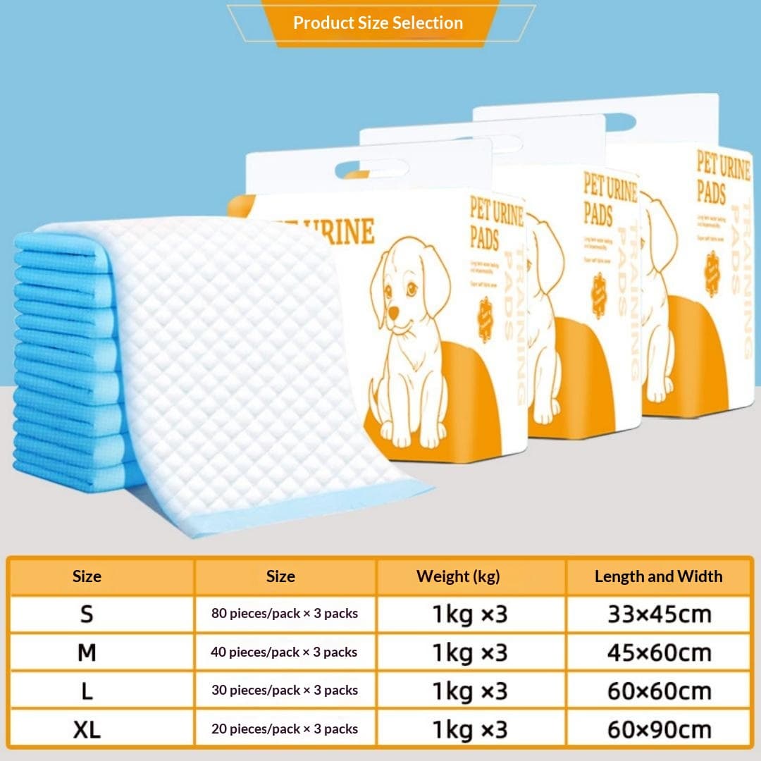 Thickened Absorbent Leak-proof Disposable Dog Training Pee Pads.