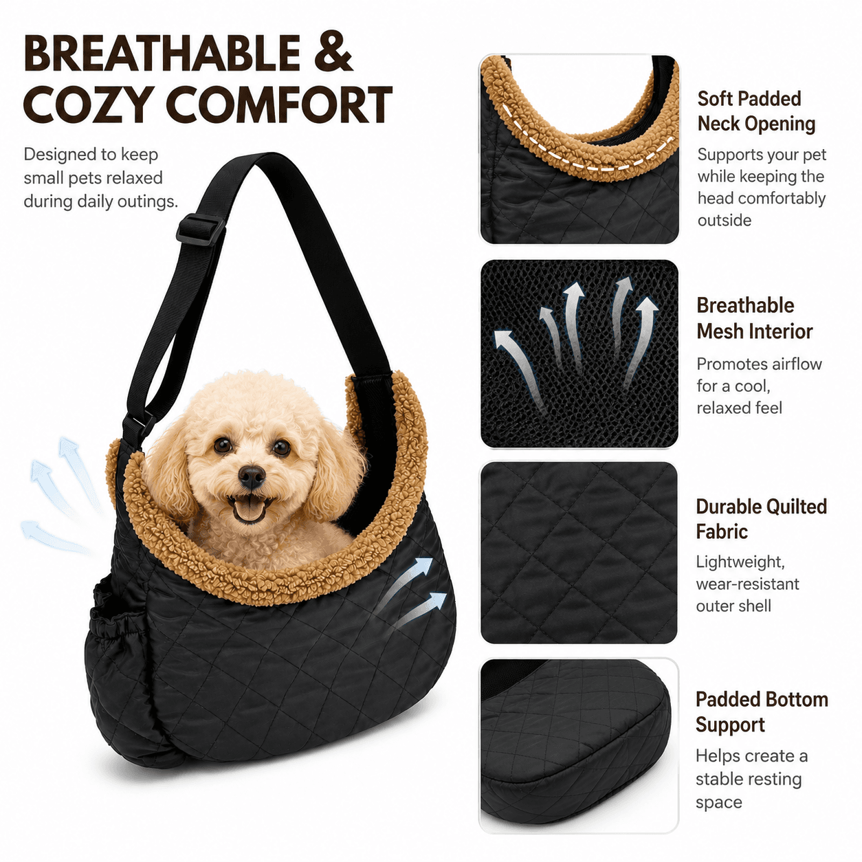 Dogs Out Aslant Package Large Capacity Comfortable Breathable Prevent Escape Washable Multifunctional Backpack Pet Products