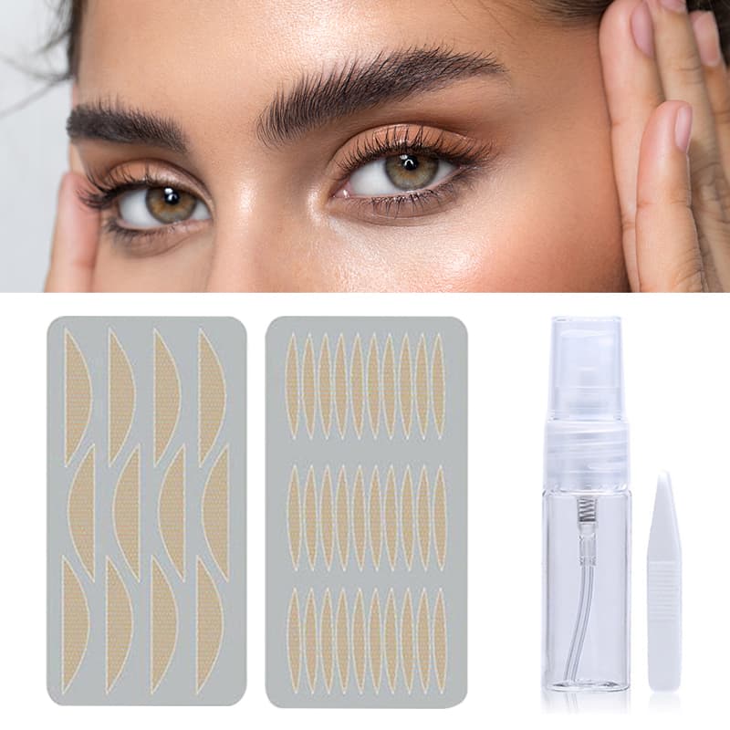120Pcs Adhesive Invisible Lace Hooded Eyes Eyelid Large Lift Strips Mesh Tape