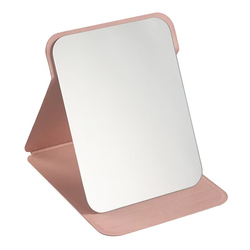 Ultra Clear Folding Small Mirror, Dressing Mirror For Dormitory Students, Freestanding Desktop Cosmetic Mirror, Portable Makeup Mirror For Office & Home Use
