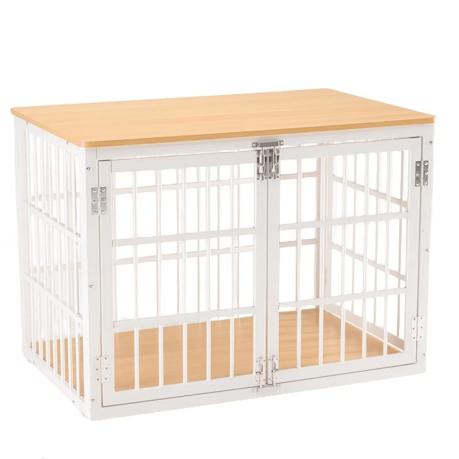 Sturdy Dog Crate Furniture, Heavy Duty Kennel For Large & Medium Dogs, Indoor Use