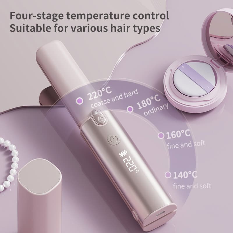 New Cordless Rechargeable Hair Straightener Brush Portable Damage-Free Styling Comb For Home Hair Straightening & Hair Care