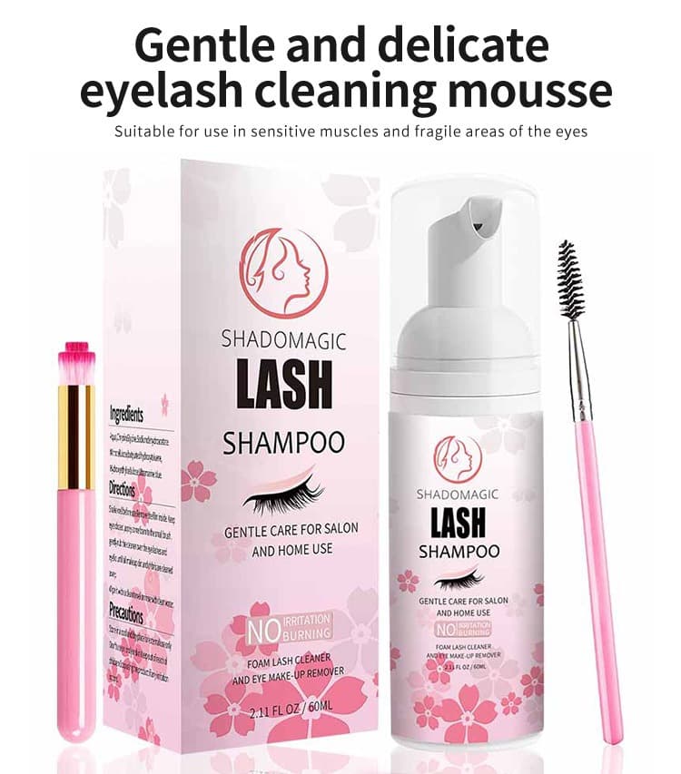 Eyelash Eye Bubble Cleanser Lash Shampoo Gentle Grafting Eyelash Care Cleanser Mousse