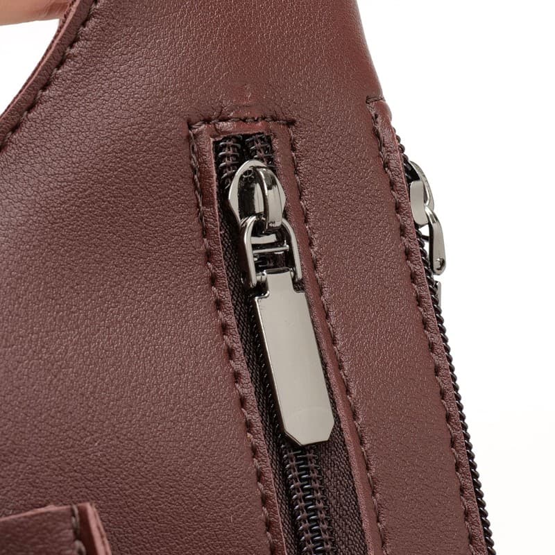 Anti-Theft Armpit Pocket Bag Double Shoulder Strap Underarm Wallet Pouch