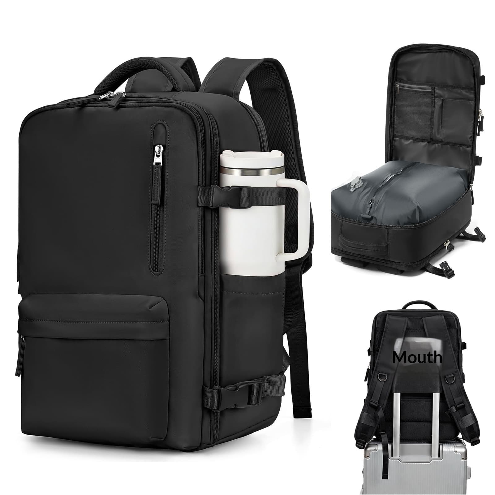 Vacuum Compression Backpack, Budget Airline Boarding Travel Bag, Large Capacity Business Computer Bag, Lightweight