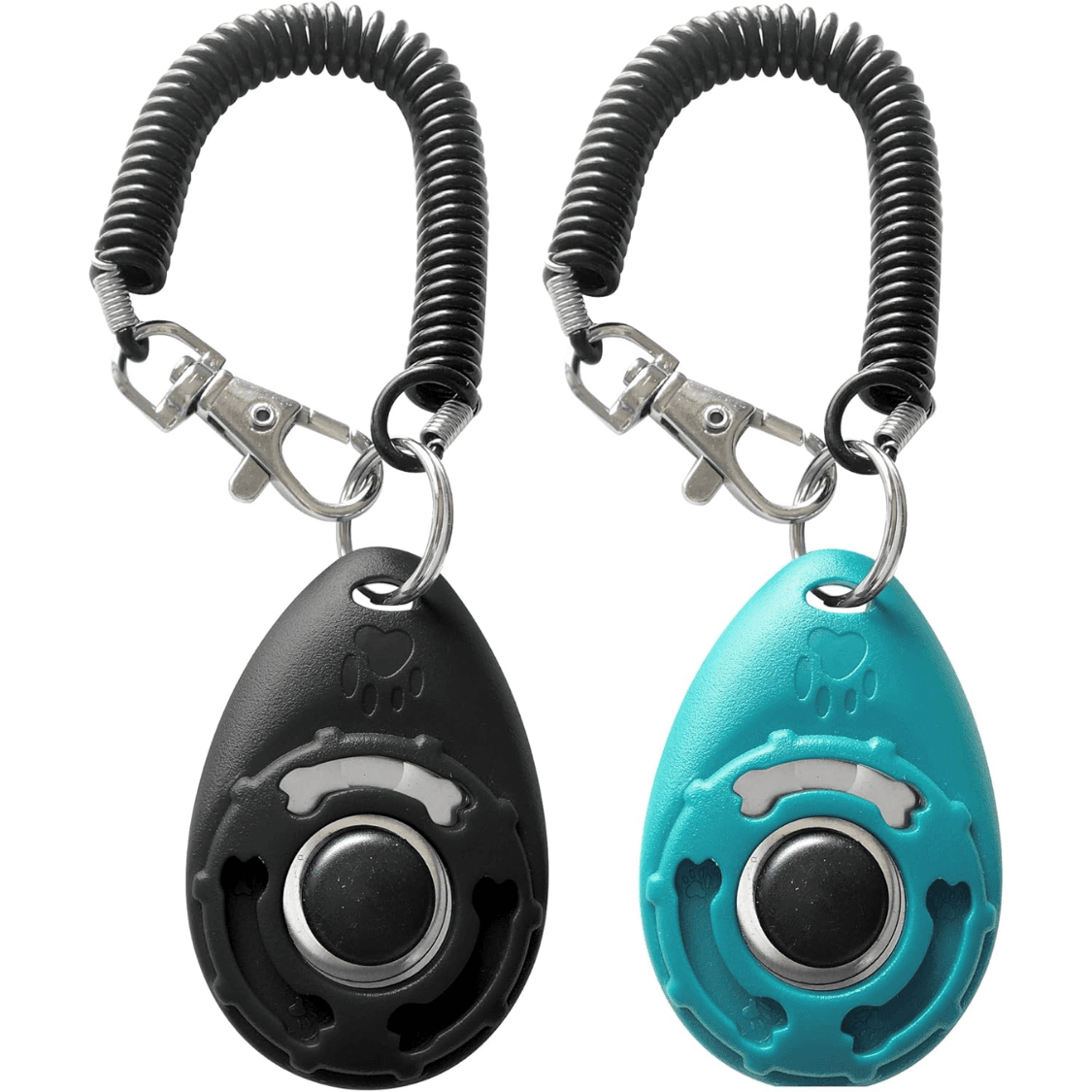 Dog Training Clicker With Sring Wrist And Keyring Pet Dog Training Clickers For Puppy, Cat