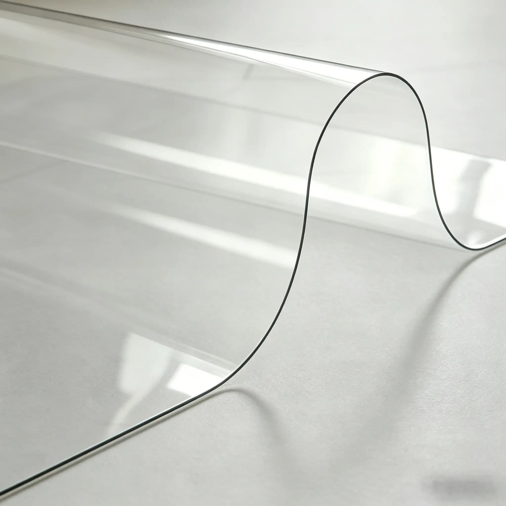 Table Cover 13x16Inch 1.5 Mm Thick Clear Desk Protector Rectangle PVC Desk Mat Waterproof & Easy Cleaning Desk