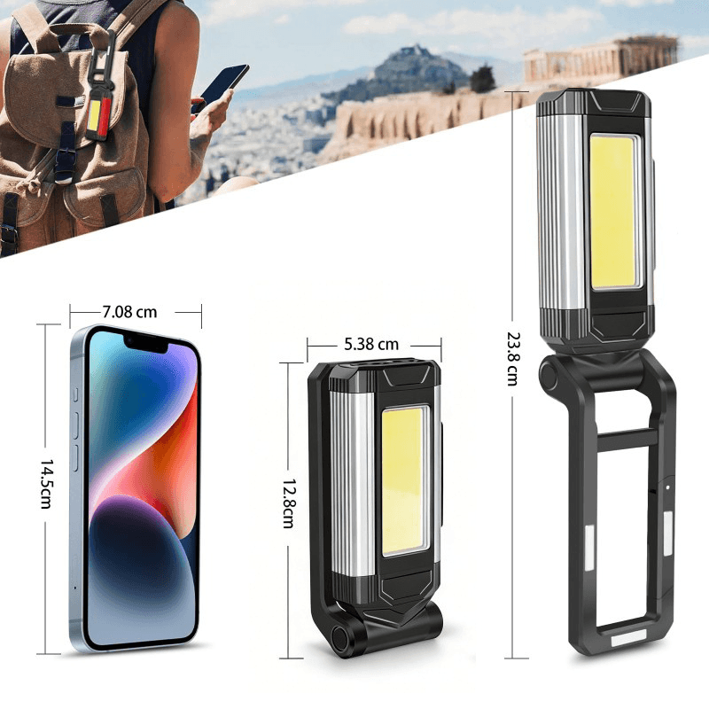 Rechargeable Work Light 2 Pack, 1,000 Lumens Camping Light With