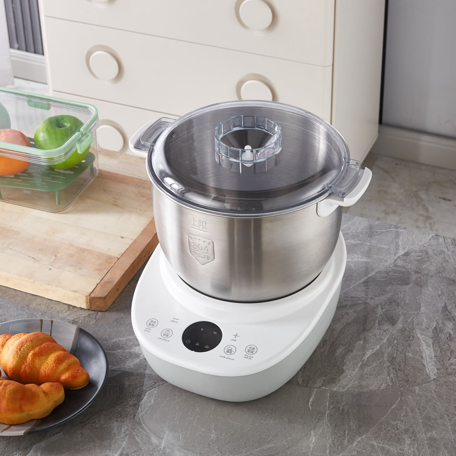6L Food Processor Blender Kneading Stand Mixer Blender Dough Kneading Machine