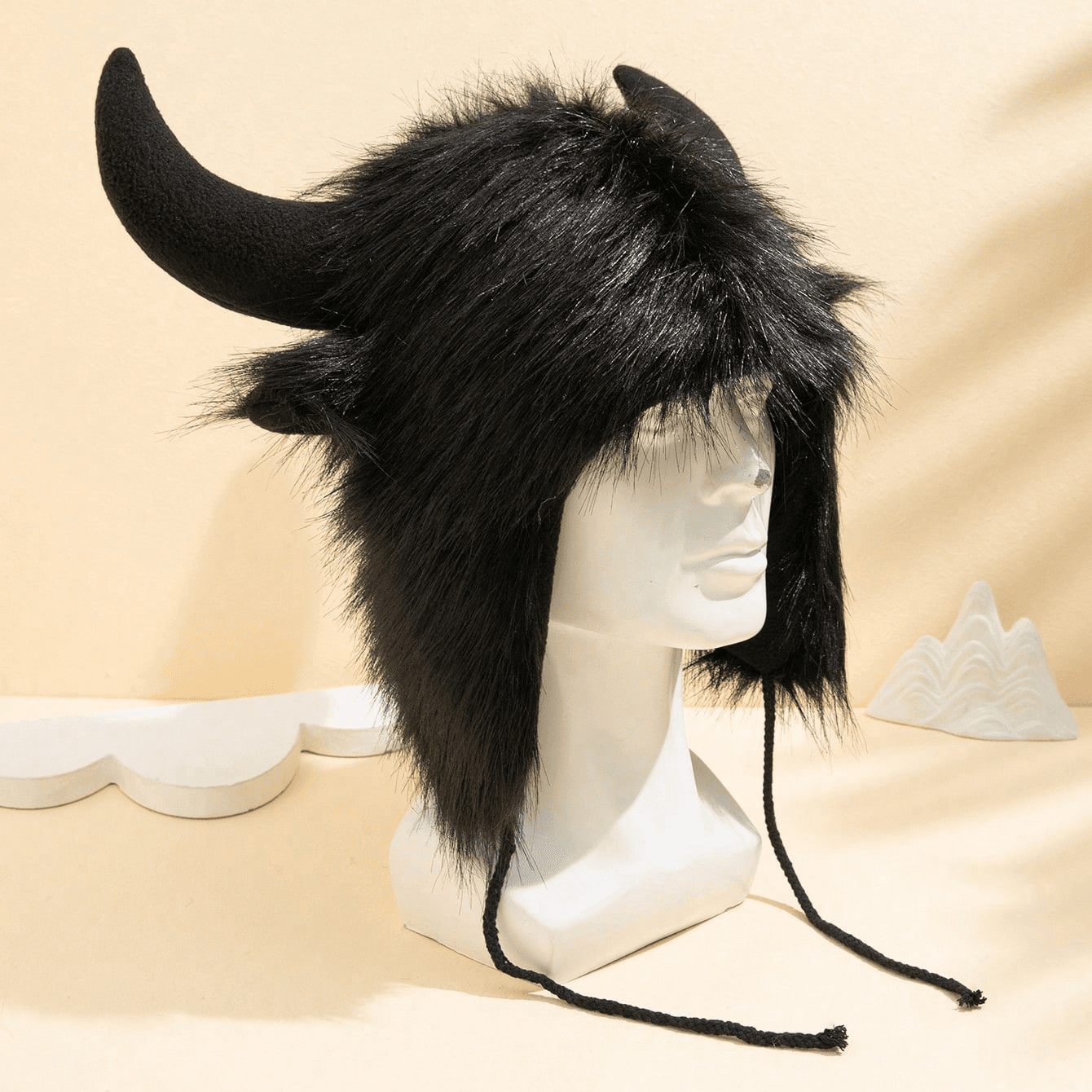Funny Woolen Mao Yilong Winter And Autumn Warm, Windproof And Cold-proof Style Hat, Halloween Ear Protection Hat