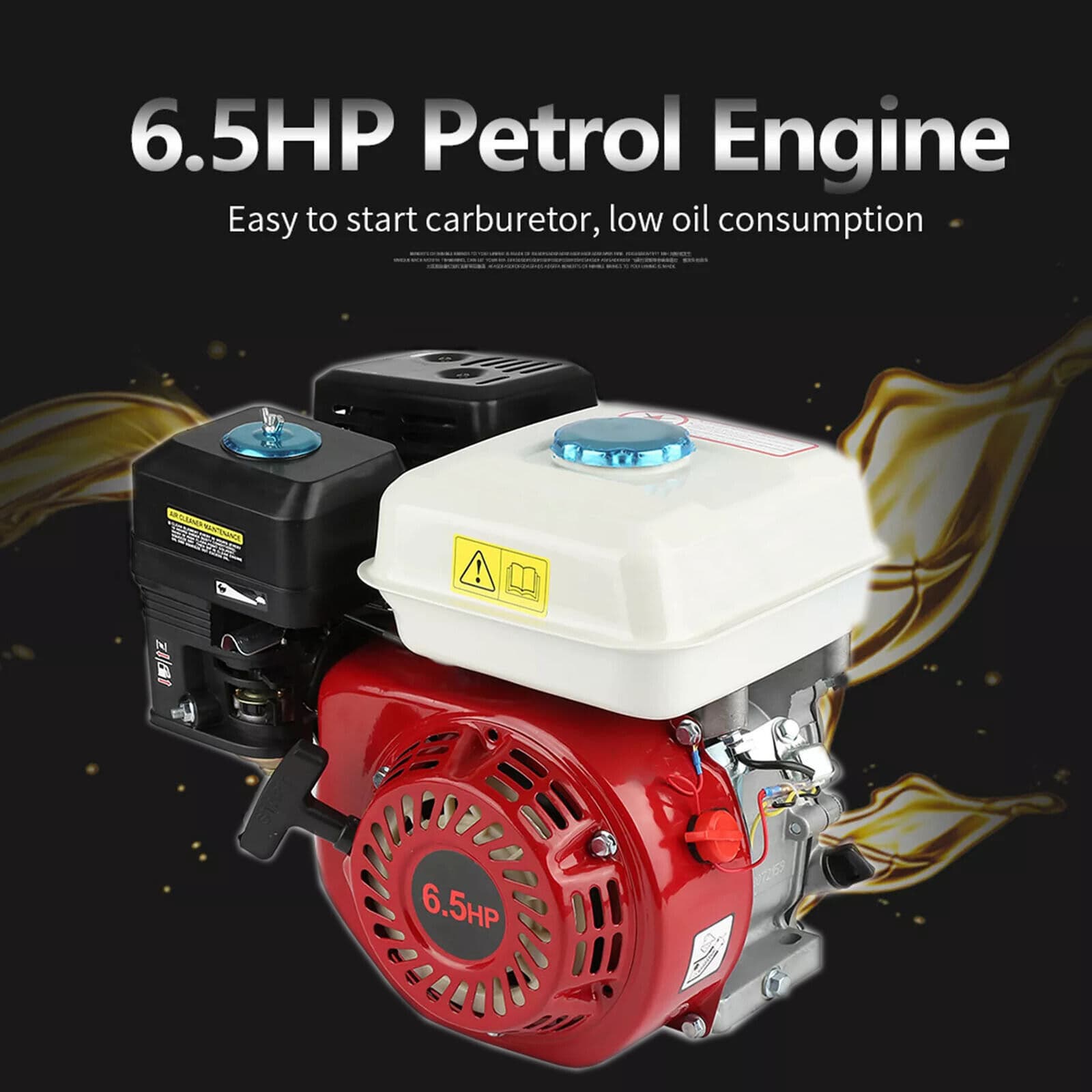 For H Onda GX200 4-Stroke 6.5HP 3.6L Petrol Oil Gas Engine Replacement Engine