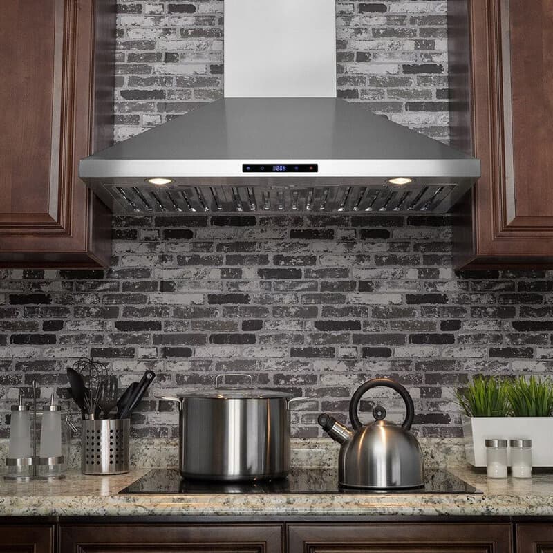 Canopy Grease Baffle Filter Stainless Steel Kitchen Extraction Hood 495x495mm