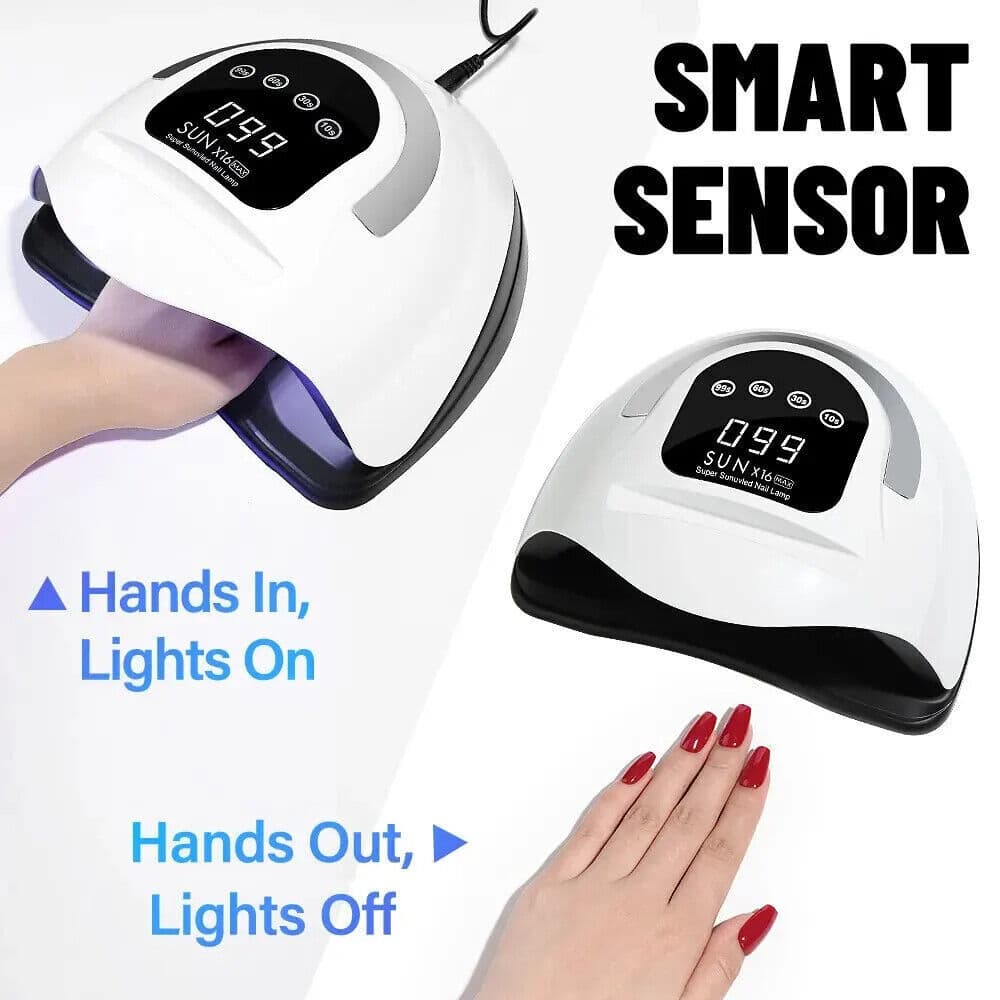 320W SUN X16 MAX Manicure Curing Machine UV LED Light Nail Gel Polish Dryer Lamp