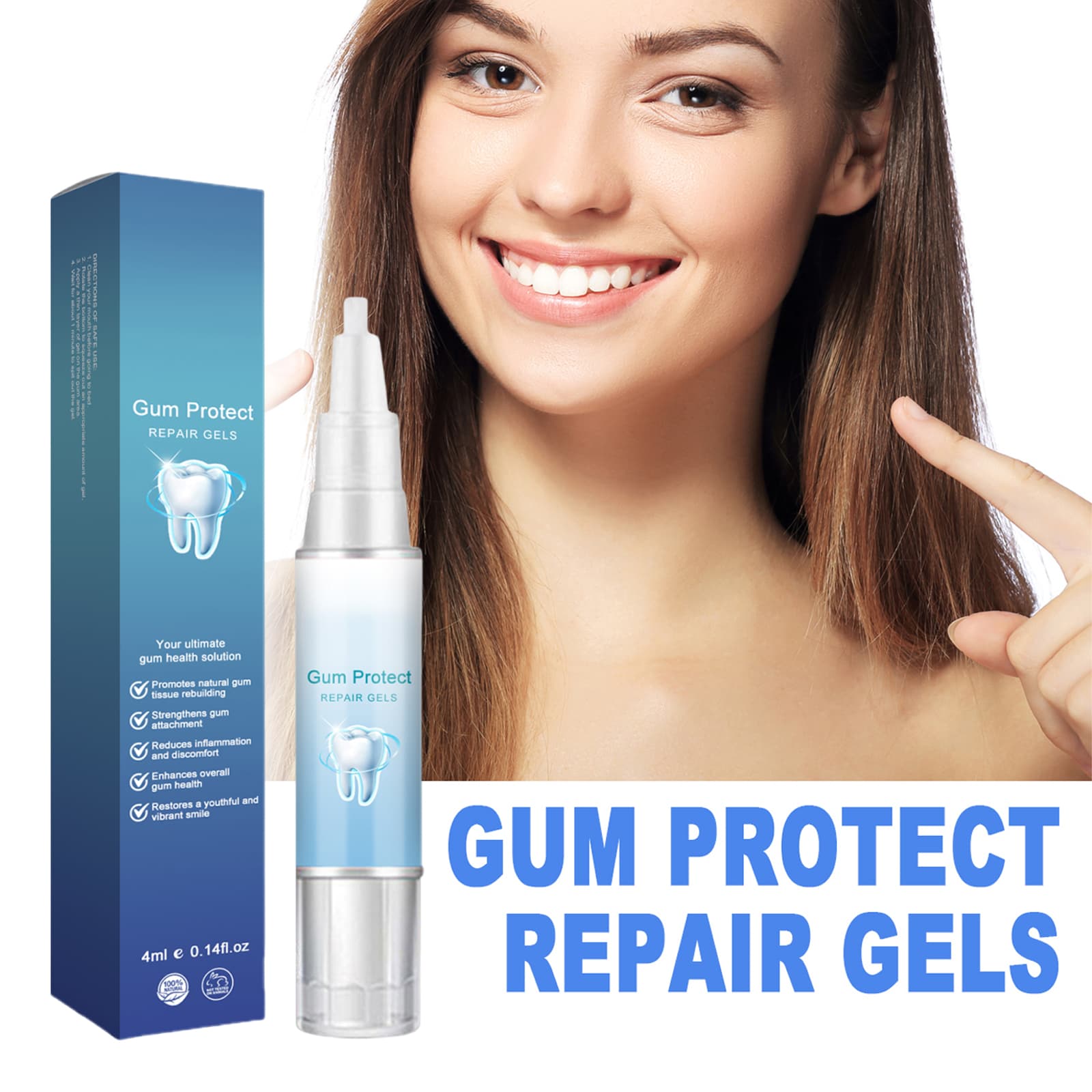 Tooth Repair Gel 4ml-box Mild Tooth Cleaning Care Cleaning Yellow Tooth Stain Tooth Stain F Resh Care Gel