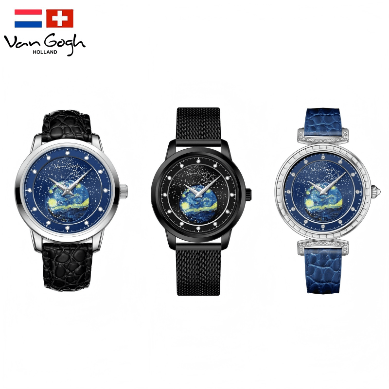 Van Gogh Quartz Wrist Watch The Starry Night Series