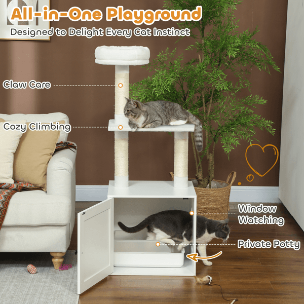 Wooden Cat House Cat Trees Cat Climbing Tower