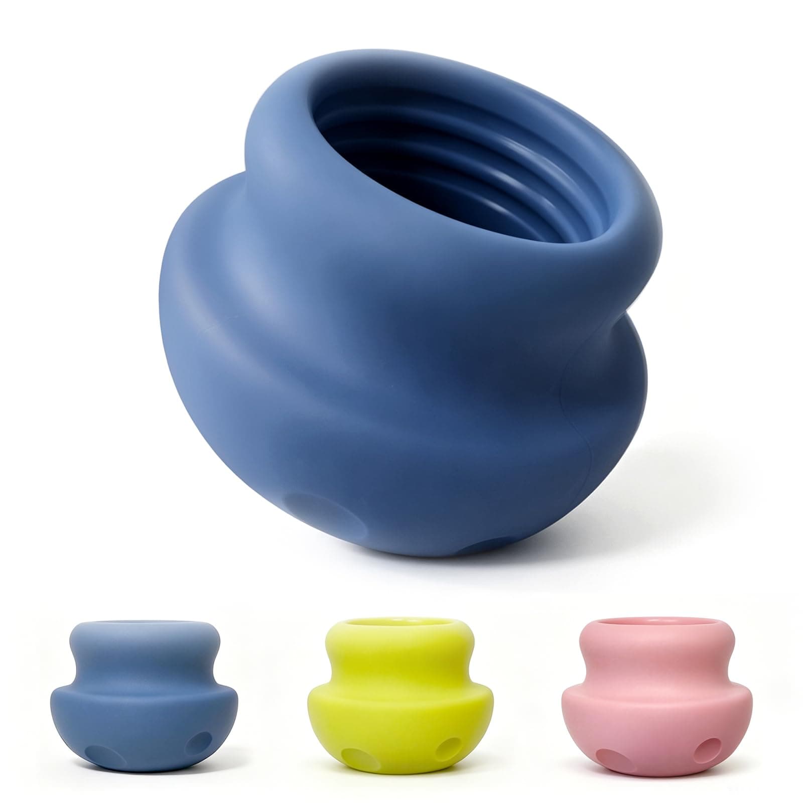 Dog Enrichment Lick Toy, Stuffable  Lick Treat Bowl Freeze Bone, Wobbly, Textured Interior, Slow Feeder, Dishwasher Safe, Helps Ease Anxiety, Interactive Toy, Beef Scented