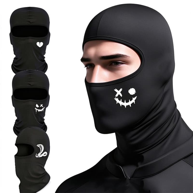 3pcs Ski Mask, UV Protection Breathable Full Face Mask For Men Women, Windproof Neck Cover For Cycling Skiing Fishing Outdoor Sports