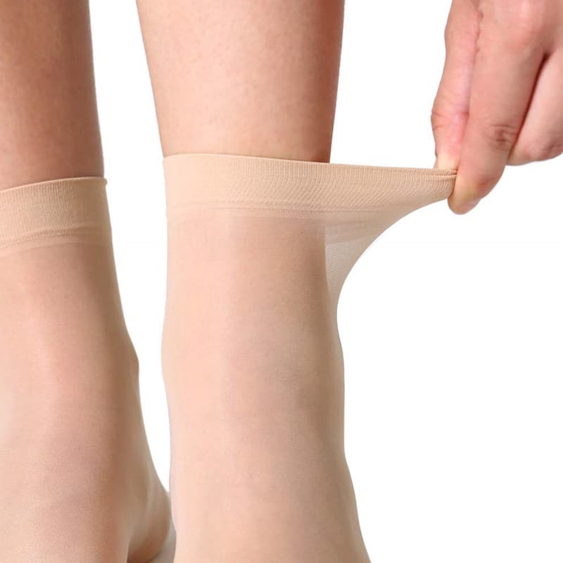 10 Pairs Ladies Ankle High Tights Solid Socks Comfort Top Silky Smooth