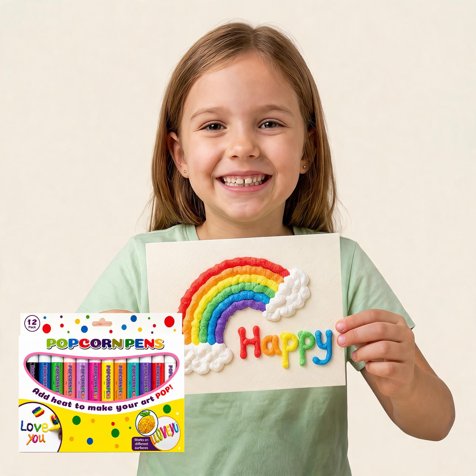 Popcorn Pen Set 12 Pieces Box