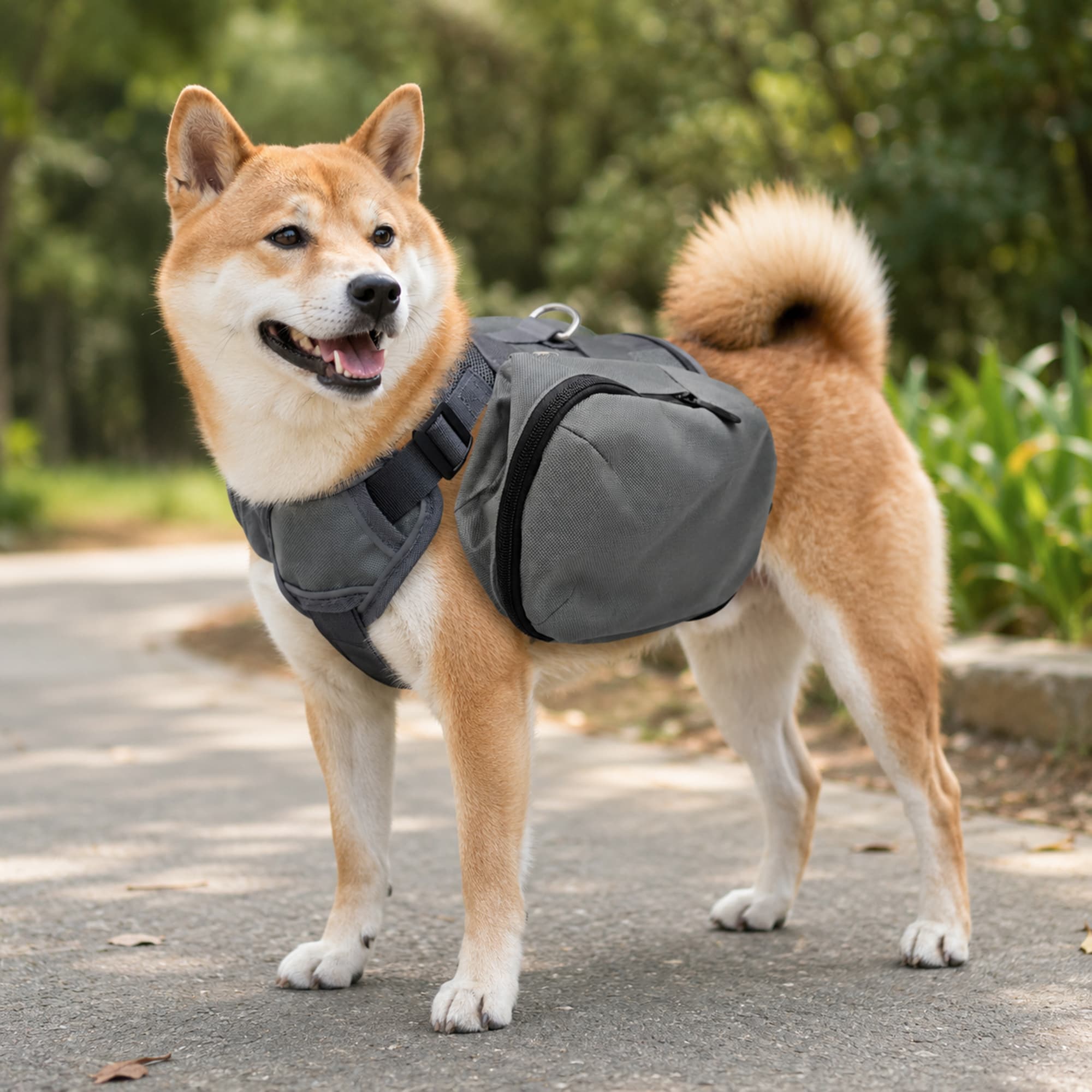 Pet Dog Backpack Soft And Comfortable For Hiking With Reflective Front And Back Straps - Pet Accessories