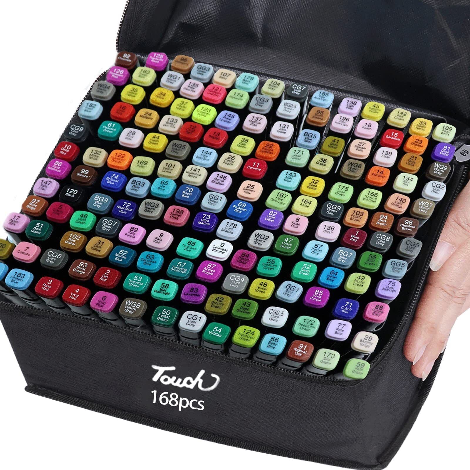 168 Farben Doppel Tipp Kunst Marker Farbe Stifte Zeichnung Aquarell Kinder & Erwachsene Geschenk