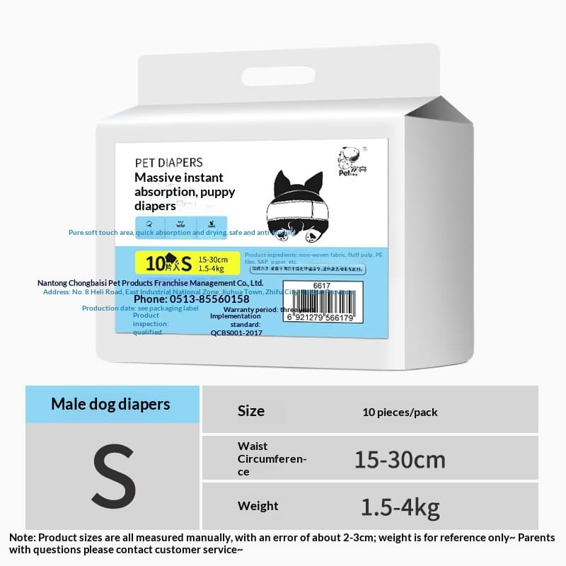 Disposable Dog Diapers & Physiological Pants For Male & Female.