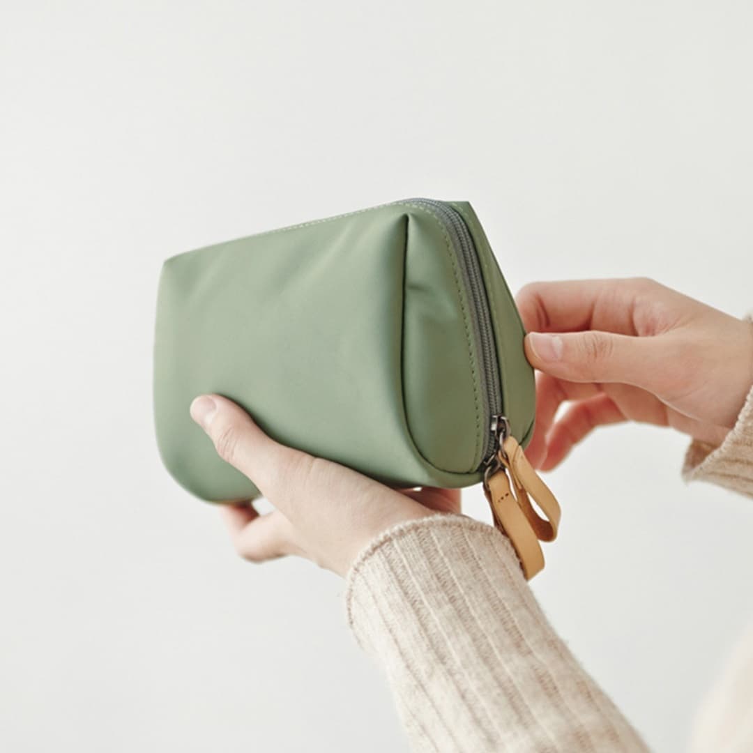Internet Celebrity Korean Version Red Envelope Makeup Bag, Cationic Portable Mini Travel Storage Bag, Hand-held Bag--green
