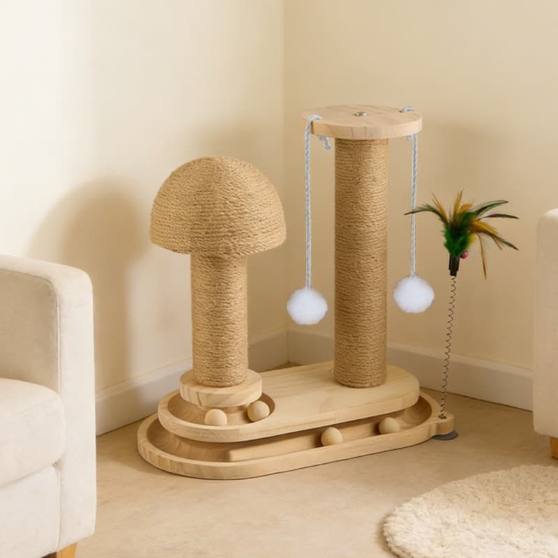 Large Cat Tree Scratching Post Pet Climbing Tower Post Kitten Activity Centre