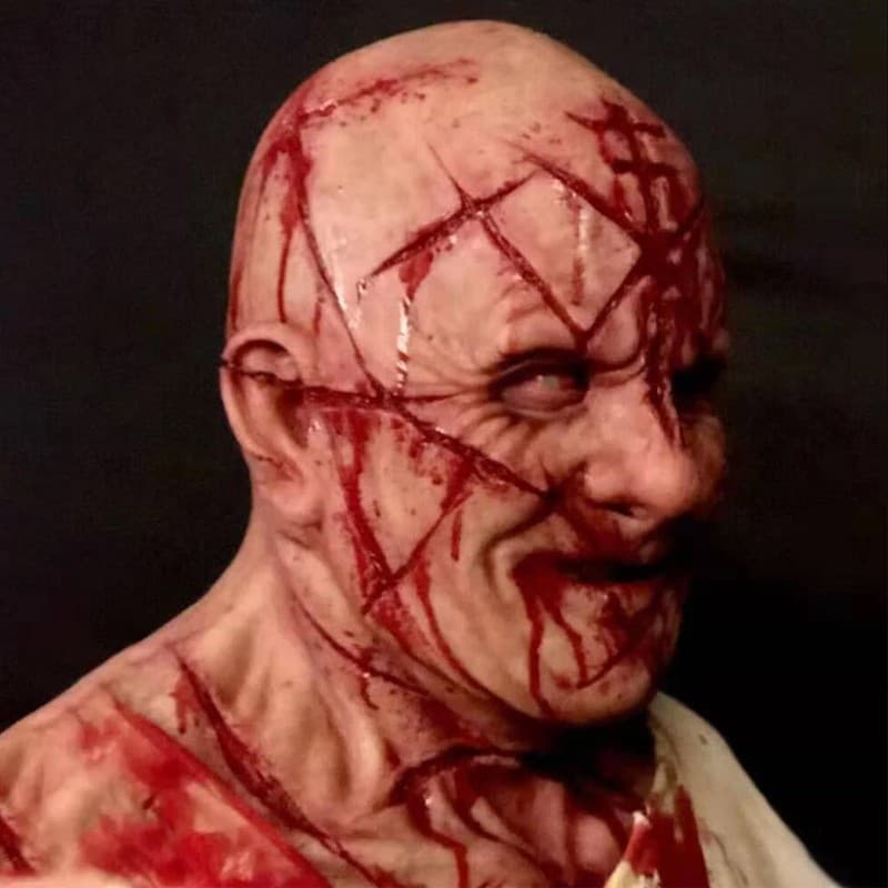 Scary Mask Latex Full Head Mask Horror Mask Cosplay Costume For Halloween UK