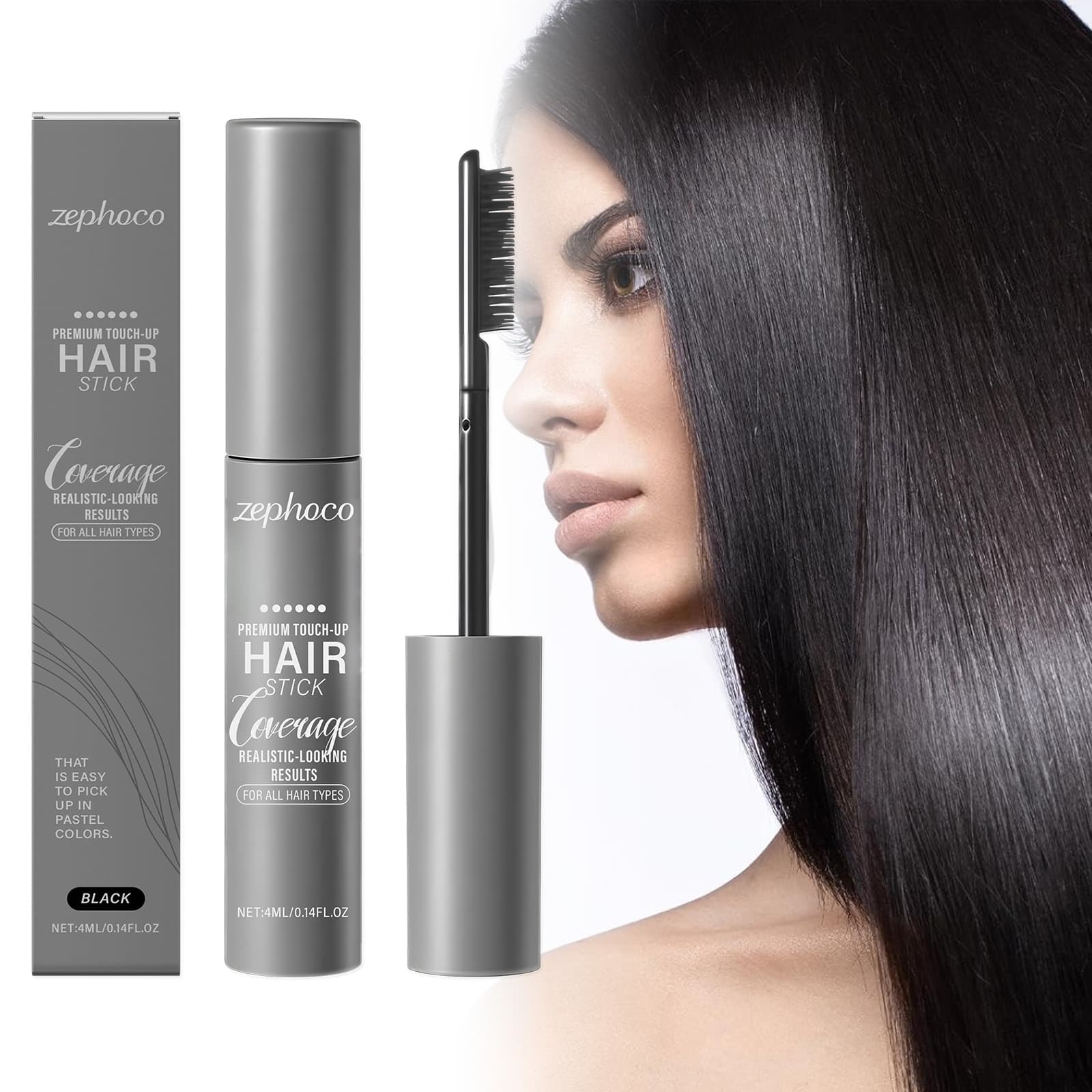 Black Hair Dye Touch-Up Cream 4ml