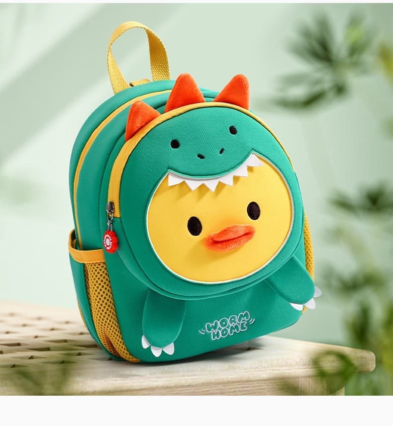 Children's Kindergarten Backpack For Girls, Boys And Girls, Baby Backpacks, Dinosaur Duck, Large Size