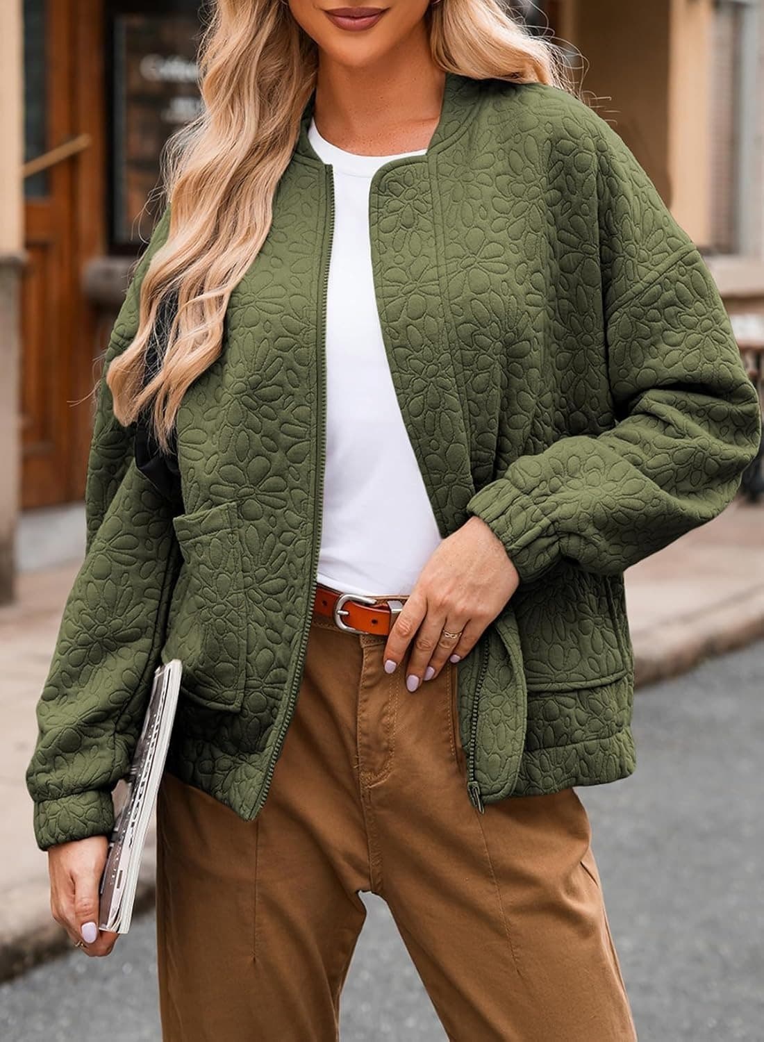 2026 Fall Winter New Arrival Hotselling Women's SolidTexturedCasualOpenFront Cardigan Coat