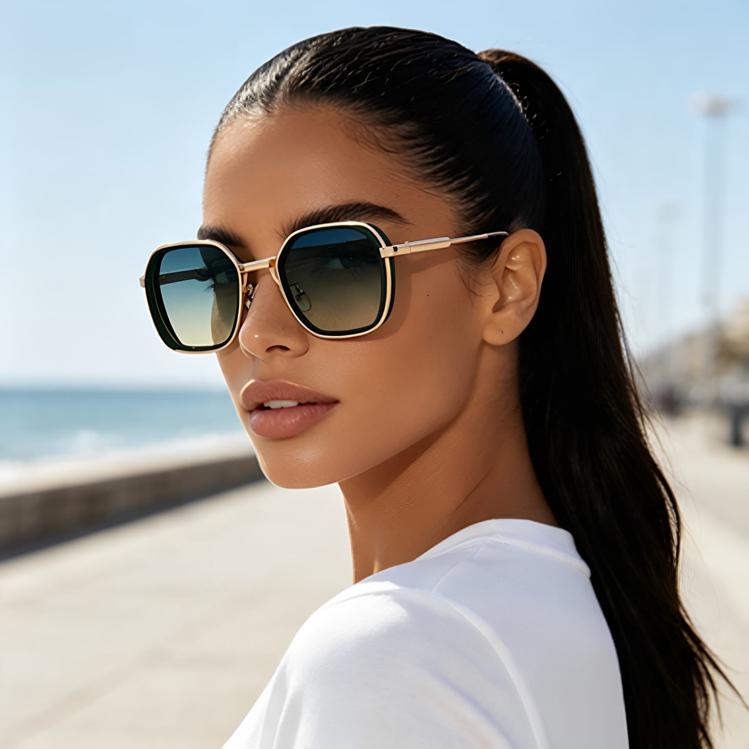 New Style Sunglasses For Men, Sun Protection, European And American Fashion, Square Frame, Personalized, Simple Sunglasses For Men, Cross-Border Wholesale Sunglasses