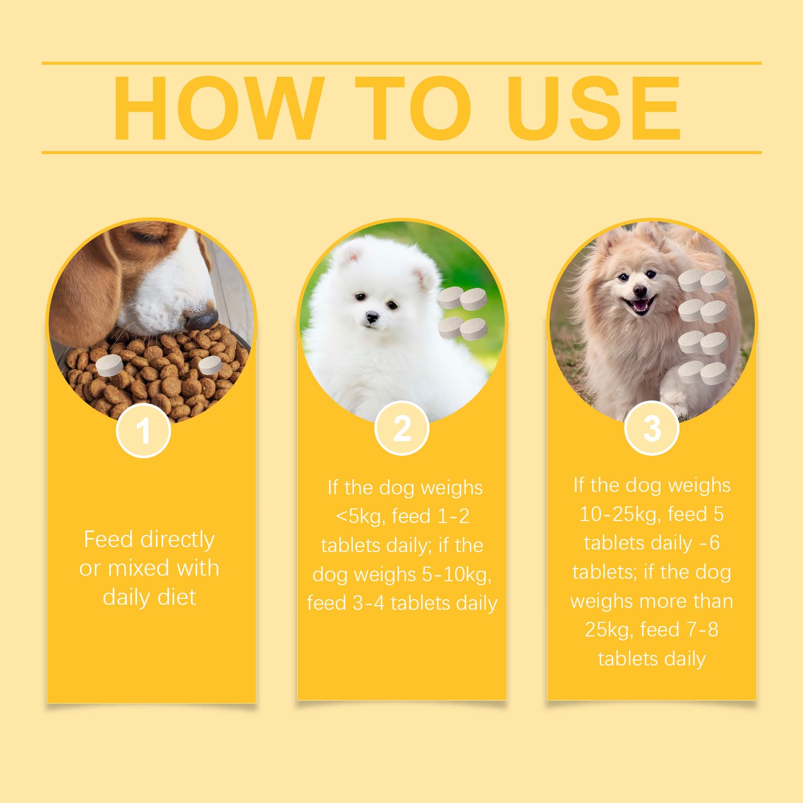 Dog Fish Oil Chewable Tablets,3 Skin & Coat Supplement For Itchy Skin, Seasonal Allergies, Support Bone, Digestion & Reproductive Health, 60 Tablets