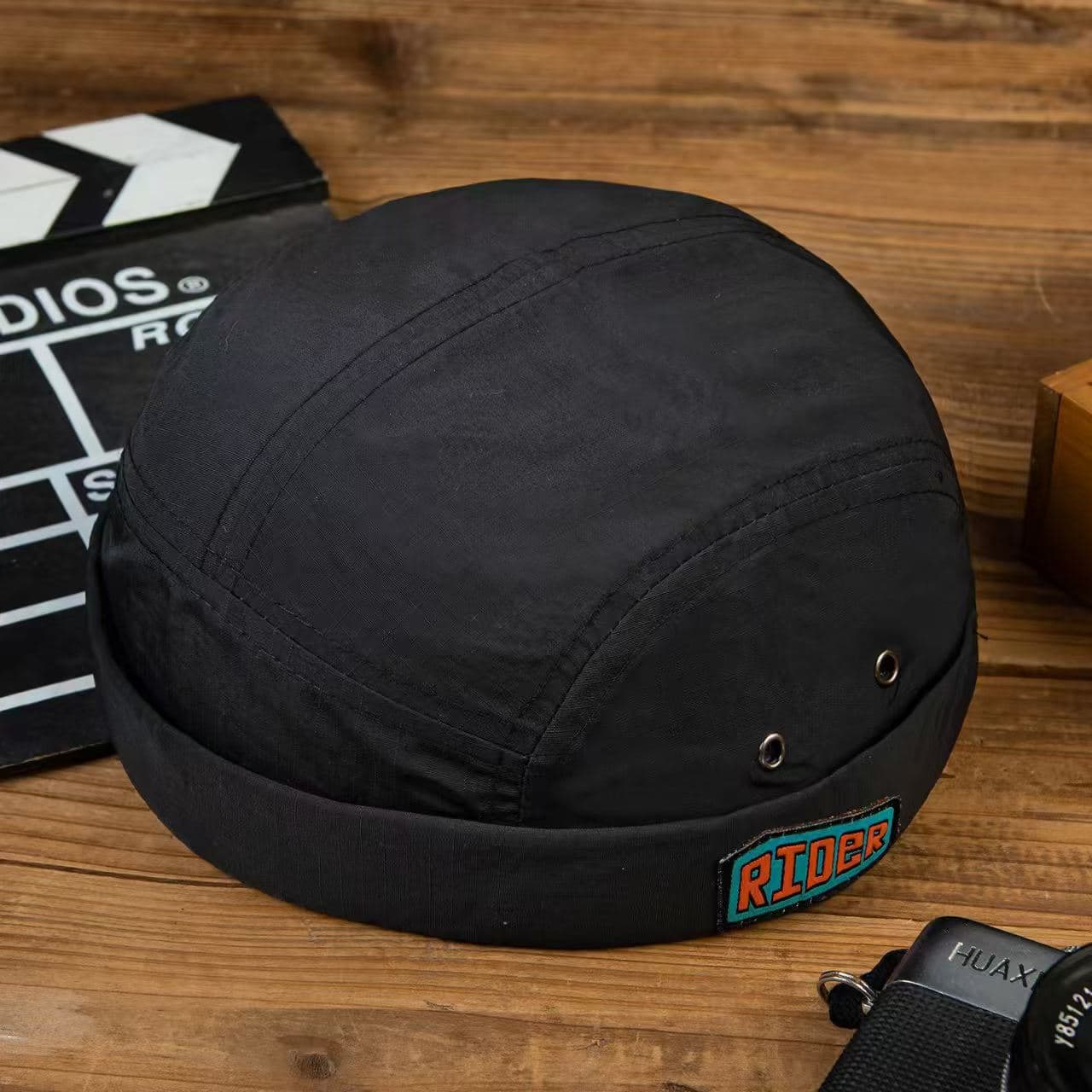 Japanese-style Thin-brimmed Straw Hat With Patch Lettering, Breathable Mesh, Casual And Versatile Hip-hop Felt Hat