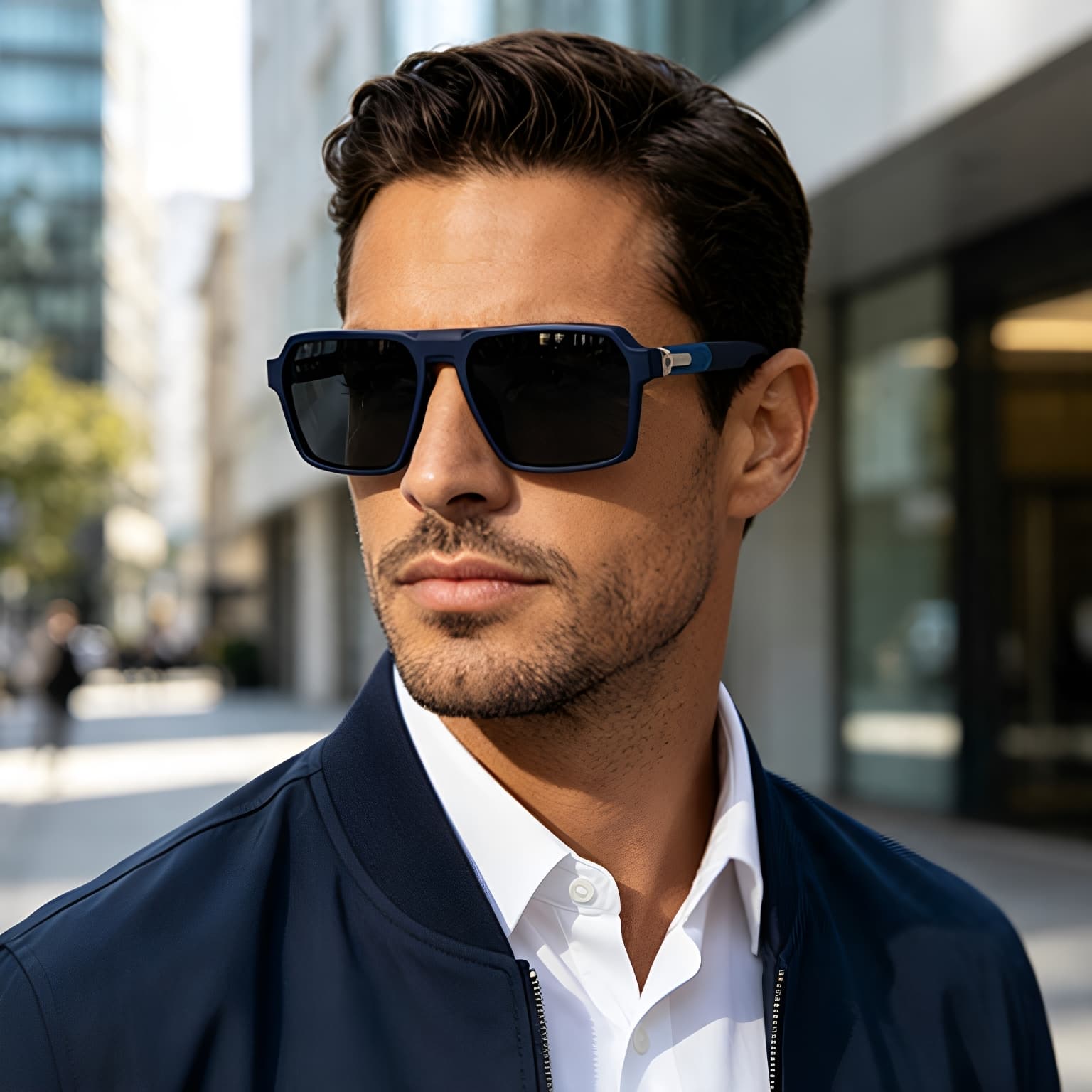 2025 New Fashion Square Frame Polarized Sunglasses For Men, Simple Outdoor Driving Sunglasses For Men, Cross-Border