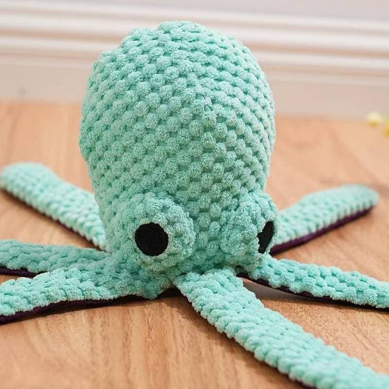 Squeaky Six-Legged Octopus Plush Chew Toy For Cats & Dogs