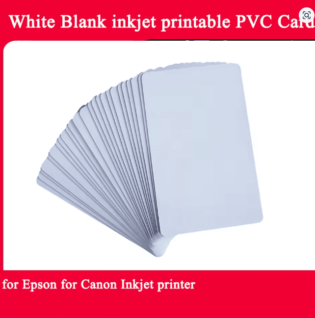 Hot Sale Printable Blank PVC Plastic White ID Inkjet Card For Inkjet L800 L805 Printer