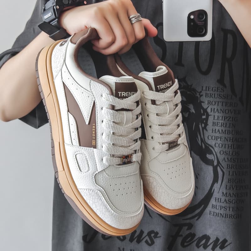 New Trendy Men's Retro Canvas Shoes, Niche Versatile Casual Sports Skate Shoes For Men